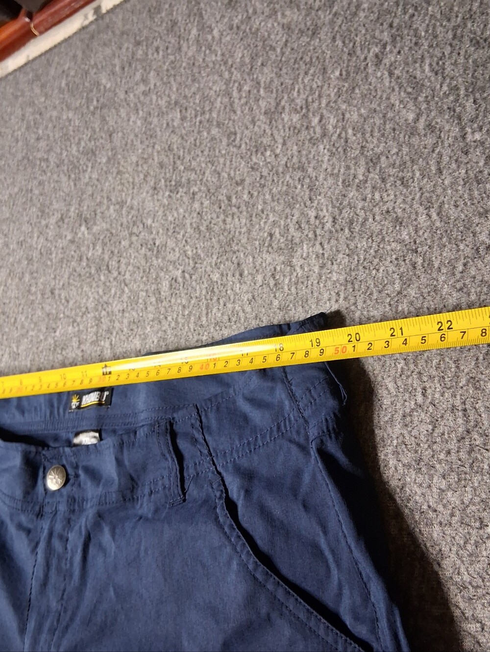 Khombu Womens Navy Blue Woven Stretch Capri Pants XXL - Picture 7 of 14